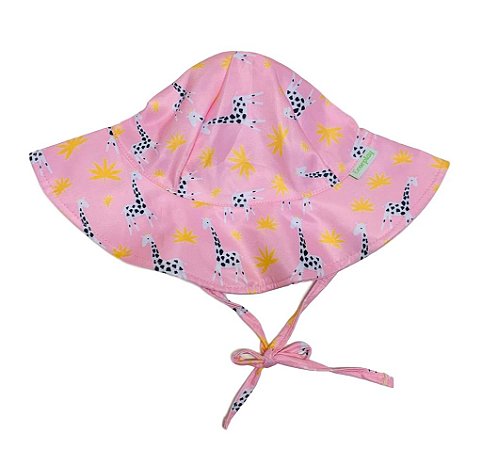 Chapéu de Banho Infantil com FPS +50 Girafa Rosa - Ecoeplay