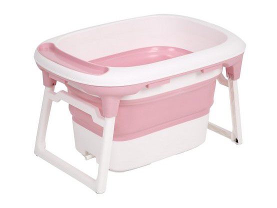 Banheira Dobrável Ofurô Luxo Rosa (0 meses à 10 anos) - Baby Pil