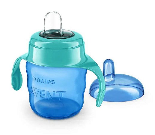 Copo de Treinamento 6m+ Easy Sip com Alça Azul 200ml - Philips Avent