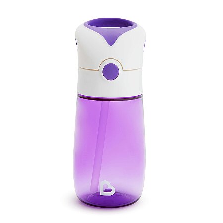 Copo com Canudo Flip & Go 355ml Roxo - Munchkin