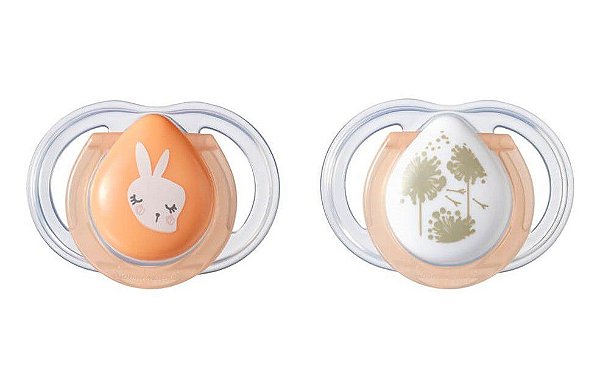 Chupeta Ortodôntica 0 a 2 meses Newborn Night Laranja 2 Und - Tommee Tippee