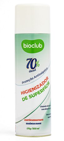 Higienizador para Roupas e Superfícies Alcool 70 Spray (Proteção Antisséptica) 300ml - Bioclub Baby