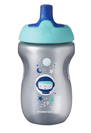 Garrafinha Infantil Squeeze Sportee 300ml Cinza e Azul - Tommee Tippee