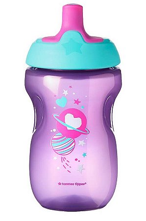 Garrafinha Infantil Squeeze Sportee 300ml Roxo e Verde - Tommee Tippee