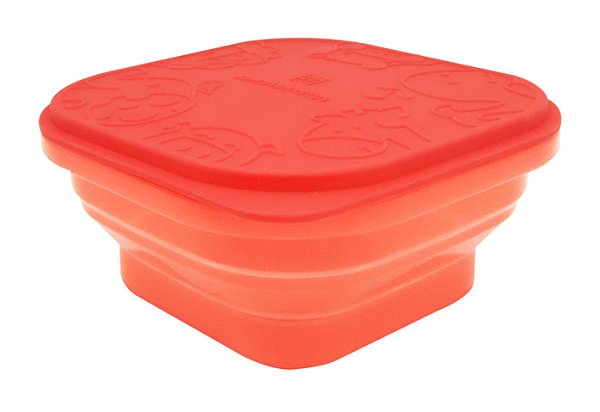 Marmitinha Container Dobrável em Silicone Leão - Marcus & Marcus