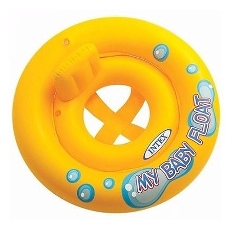 Boia Inflável Infantil Baby Meu Primeiro Bote (Assento em Faixas) - Intex