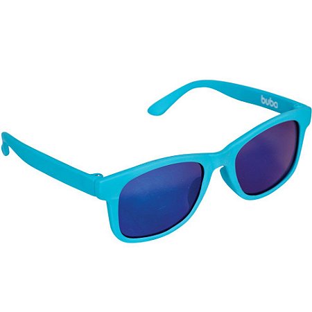 Óculos de Sol Baby com Armação Flexível e Proteção Solar Azul - Buba