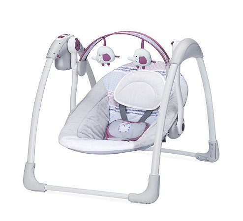 Cadeira de Descanso Bebê Infantil Automática Plush Toys Lilás - Mastela