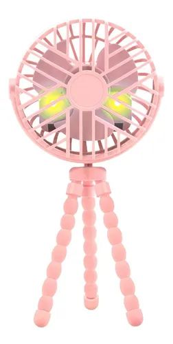 Mini Ventilador para Berço e Carrinho com LED Rosa - Buba