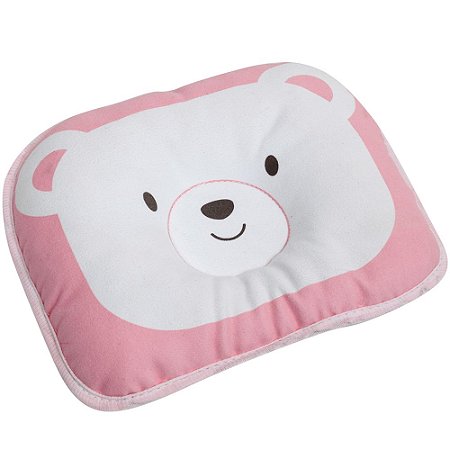 Travesseiro para Bebê Urso Rosa - Buba