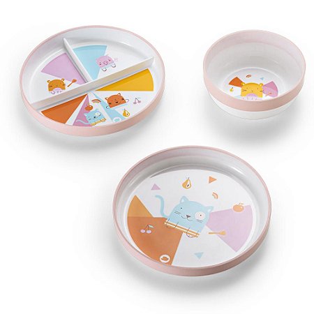 Kit 03 Pratinhos Nhac Nhac Pet Buddies - Multkids Baby