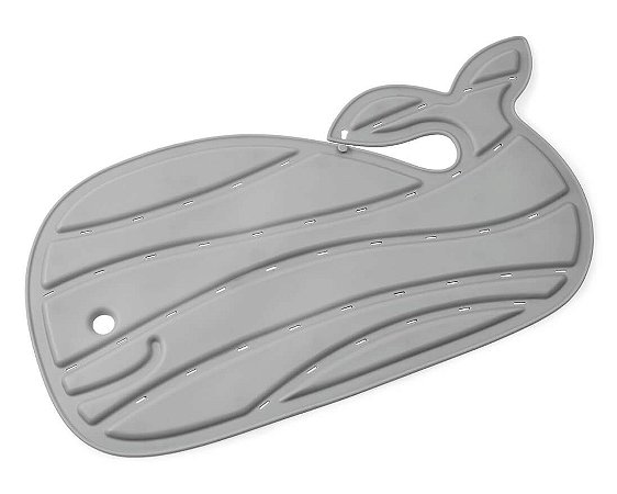 Tapete de Banho Antiderrapante Baleia Moby Cinza - Skip Hop