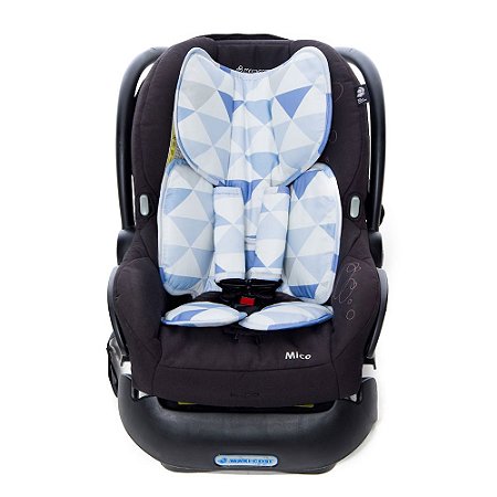 Almofada para Bebê Conforto Candy Azul - Momis Petit