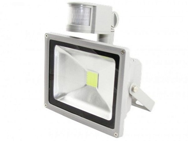 Refletor Externo COB LED 50W (BIVOLT) IP66 - Com Sensor