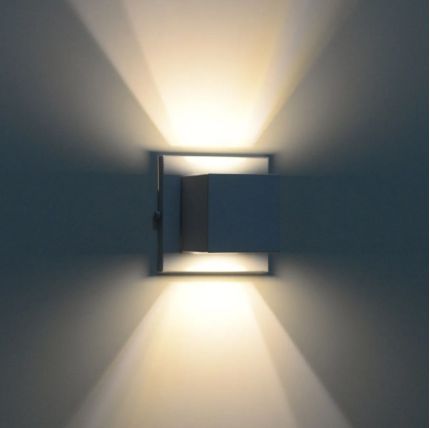 Arandela Box 2 Focos Luminária Externa Interna Parede Alumínio Preto - Lord  Led Iluminação