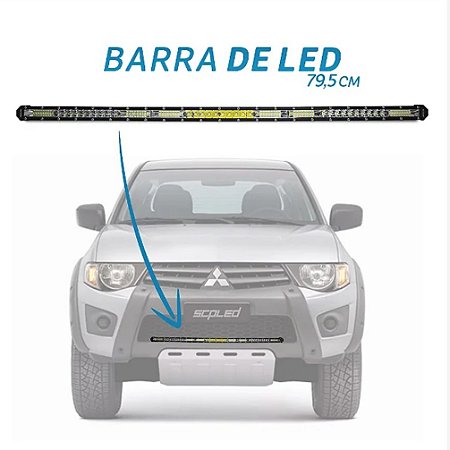 Barra Led Linha Super Slim 7D 234w 79,5cm SCP-5234