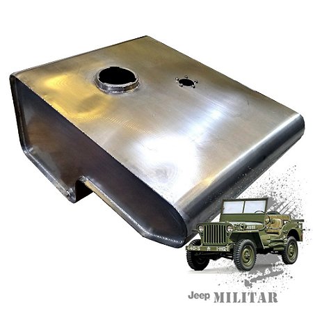 Tanque Combustível Em Inox Jeep Willys MB 42 Igual Original com Bóia