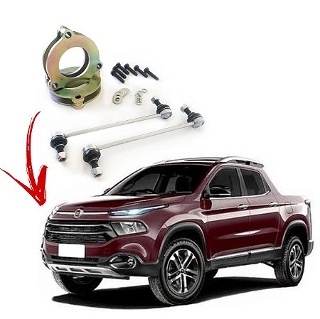 Lift de Suspensão Dianteira 1.5 Polegadas Fiat Toro 2016 a 2022