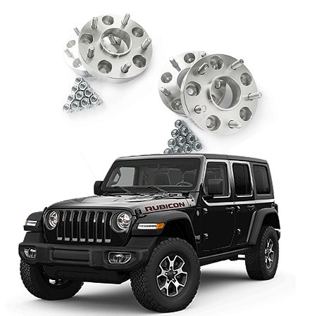 Espaçador Alargador de Roda Avm Jeep Wrangler 2019 Em diante 4 peças