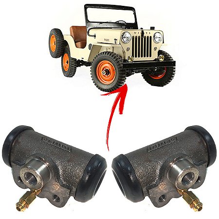 Kit Cilindro De Freio Dianteiro Jeep Willys 1942 / 1958