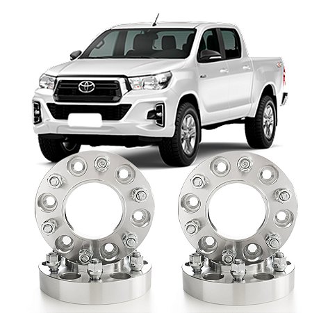 Jogo 4 Alargador Espaçador de Rodas 32mm Avm Hilux 2016 a 2019