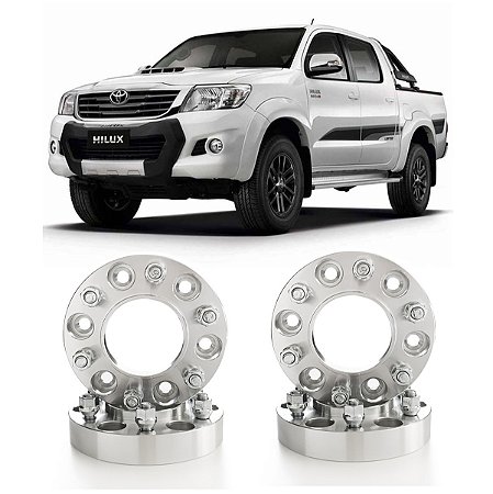 Jogo Alargador Espaçador de Rodas 32mm Avm Hilux 2006 a 2015