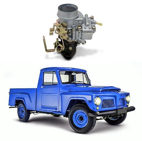 Carburador F75 / Jeep CJ5 /Rural / Motor 04 cc Ohc DFV228 Ford /Willys