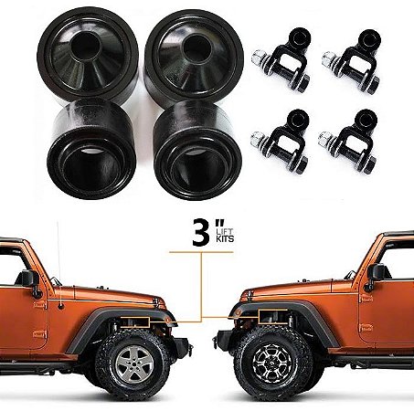 KIT LIFT JEEP WRANGLER JK DE 3 POLEGADAS