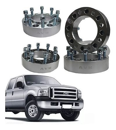 Espaçador Alargador de Rodas FORD F250 F350 AVM 1998/2004 (jogo 4 pçs)