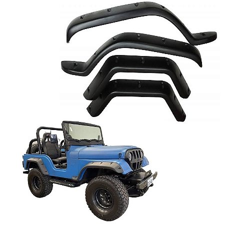 ALARGADOR DE PARALAMA EM FIBRA PARA JEEP CJ5 BUSH WALKER 8 CM