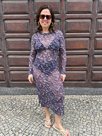 VESTIDO TULE MIDI BLOOM