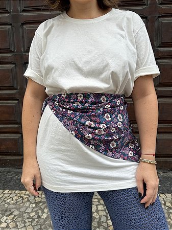 MAXI TSHIRT + LENÇO BLOOM