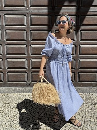 VESTIDO FLOWER STRIPES