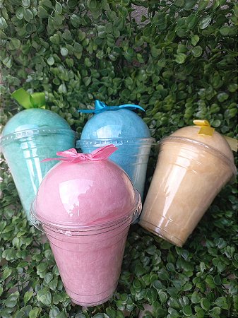 Algodão doce no copo Bolha 350 ml