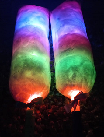 Algodão doce com Bastão de Led