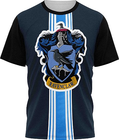 Harry Potter Ravenclaw Azul - Camiseta Adulto  - Tecido Malha Fria - PV