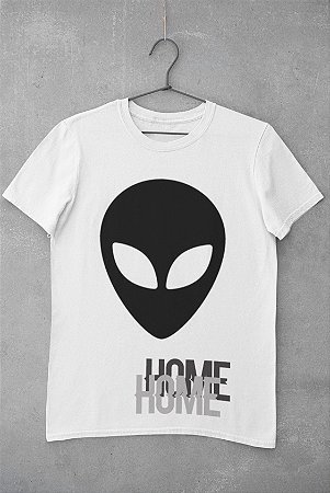 Alien Home - Camiseta Personalizada - Malha 100% Poliéster