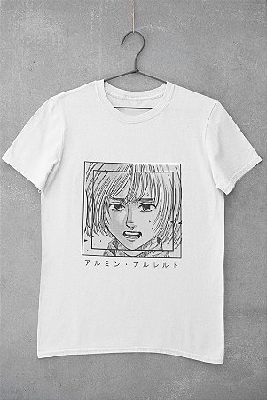 Attack on Titan Armin - Camiseta - Tecido Malha Fria - PV