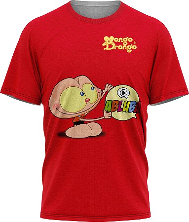 Mongo Abluba - Camiseta - Vermelha - Malha Poliéster