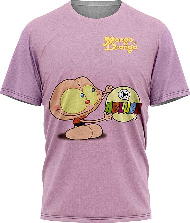 Mongo Abluba - Camiseta - Lilás- Malha Poliéster