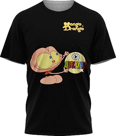 Mongo Abluba - Camiseta - Preta - Malha Poliéster