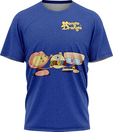 Mongo e Drongo - Camiseta - Azul - Malha Poliéster