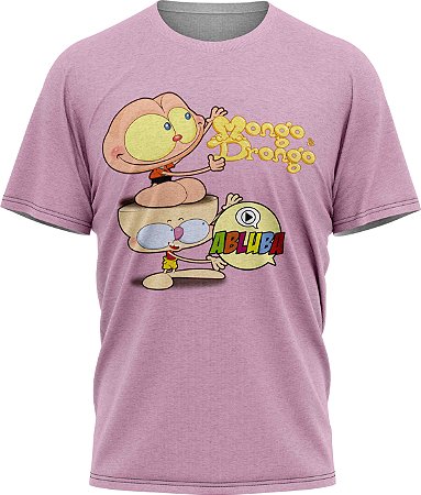 Mongo e Drongo Abluba - Camiseta - Lilás - Malha Poliéster