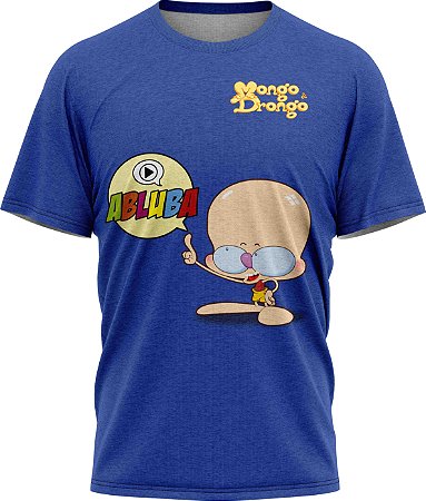 Drongo Abluba - Camiseta - Azul - Malha Poliéster