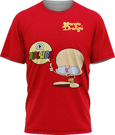 Drongo Abluba - Camiseta - Vermelho - Malha Poliéster