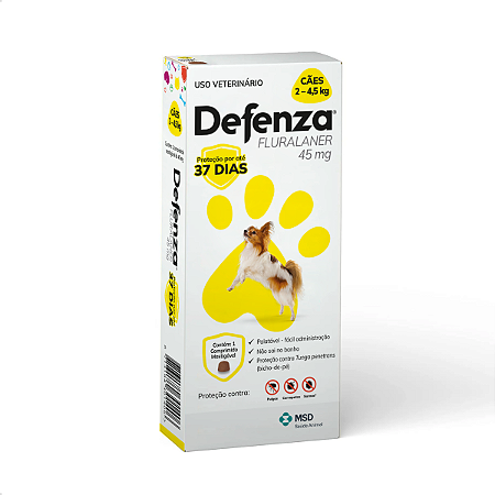 Defenza 45mg de 2 a 4,5 kg para Cães MDS