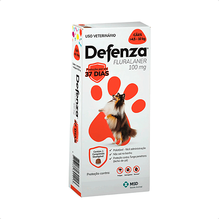 Defenza 100mg de 4,5 a 10kg para Cães MDS