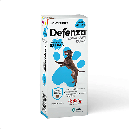 Defenza 400mg de 20 a 40 kg para Cães MSD