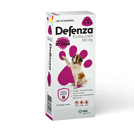 Defenza 560mg de 40 a 56 kg para Cães MSD