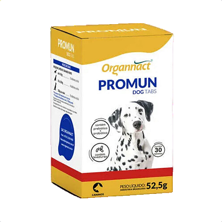 Promun Dog Tabs Suplemento Organnact 52,5g - 30 Tabletes